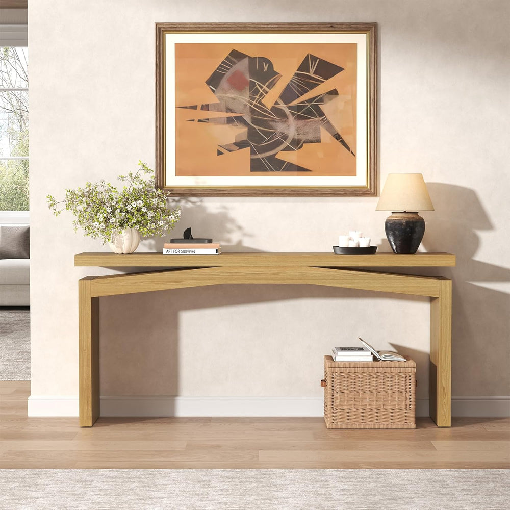 Epecoya Extra Long Console Tables for Living Room, Slim Entryway Table 63 Inc...