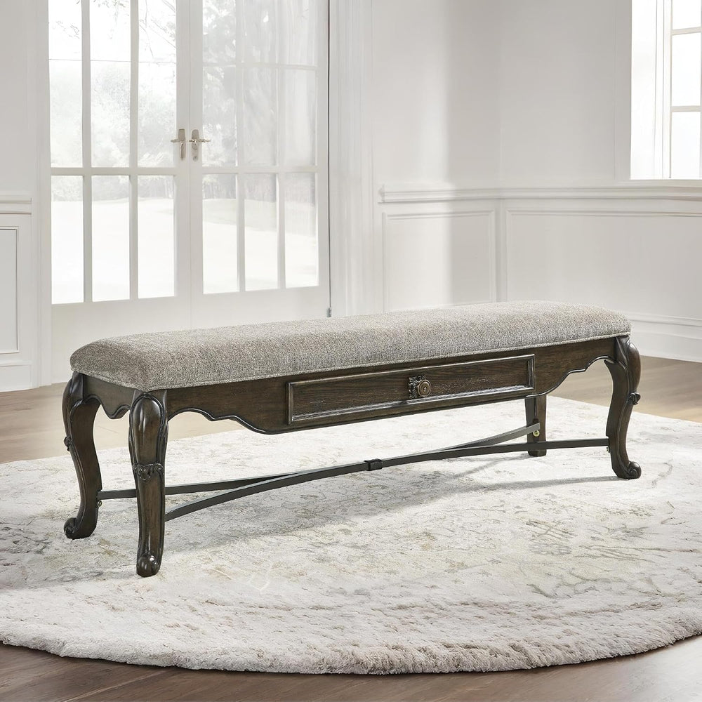 Signature Design by Ashley Maylee Upholstered Dining Bench, 63", Storage...
