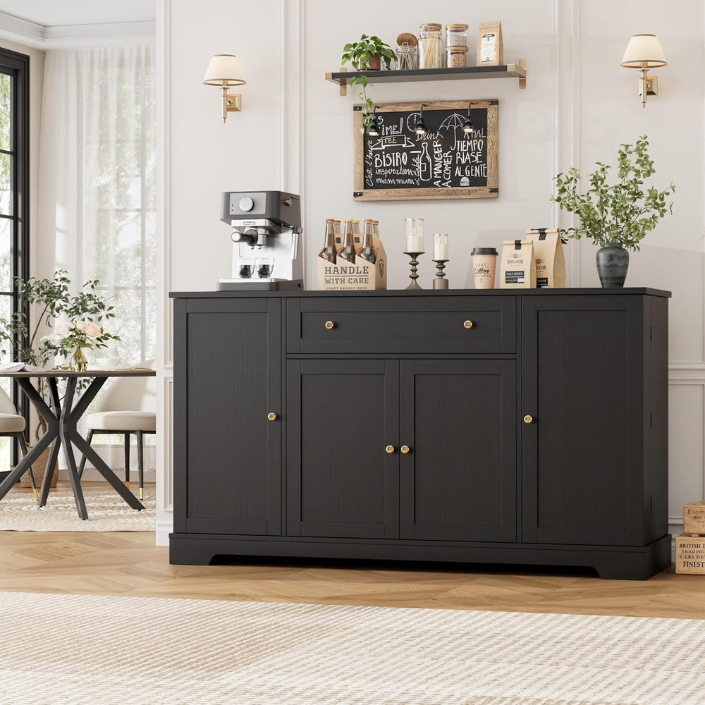 HITHOS 54" Buffet Cabinet with Storage, Modern Kitchen Buffet Sideboard ...
