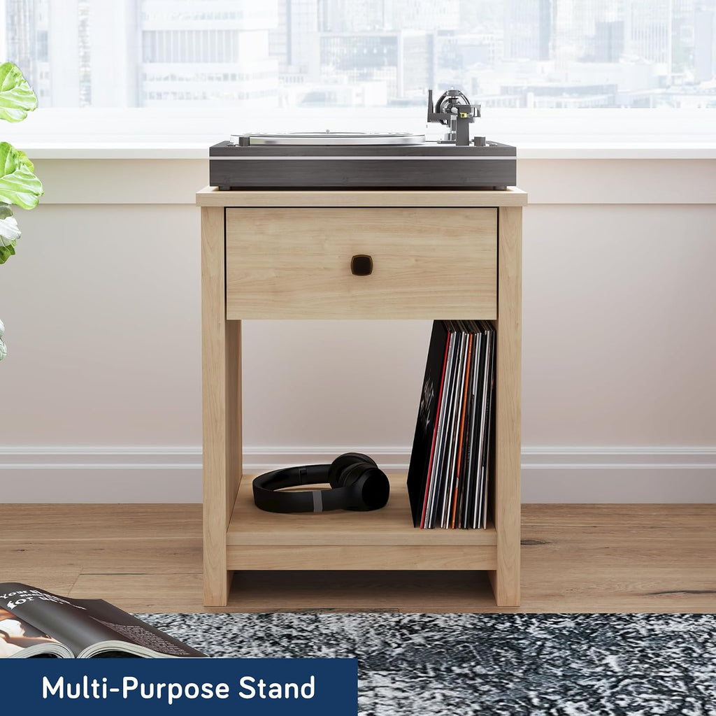 Sauder River Ranch Nightstand W/Drawer, Harvest Walnut Finish