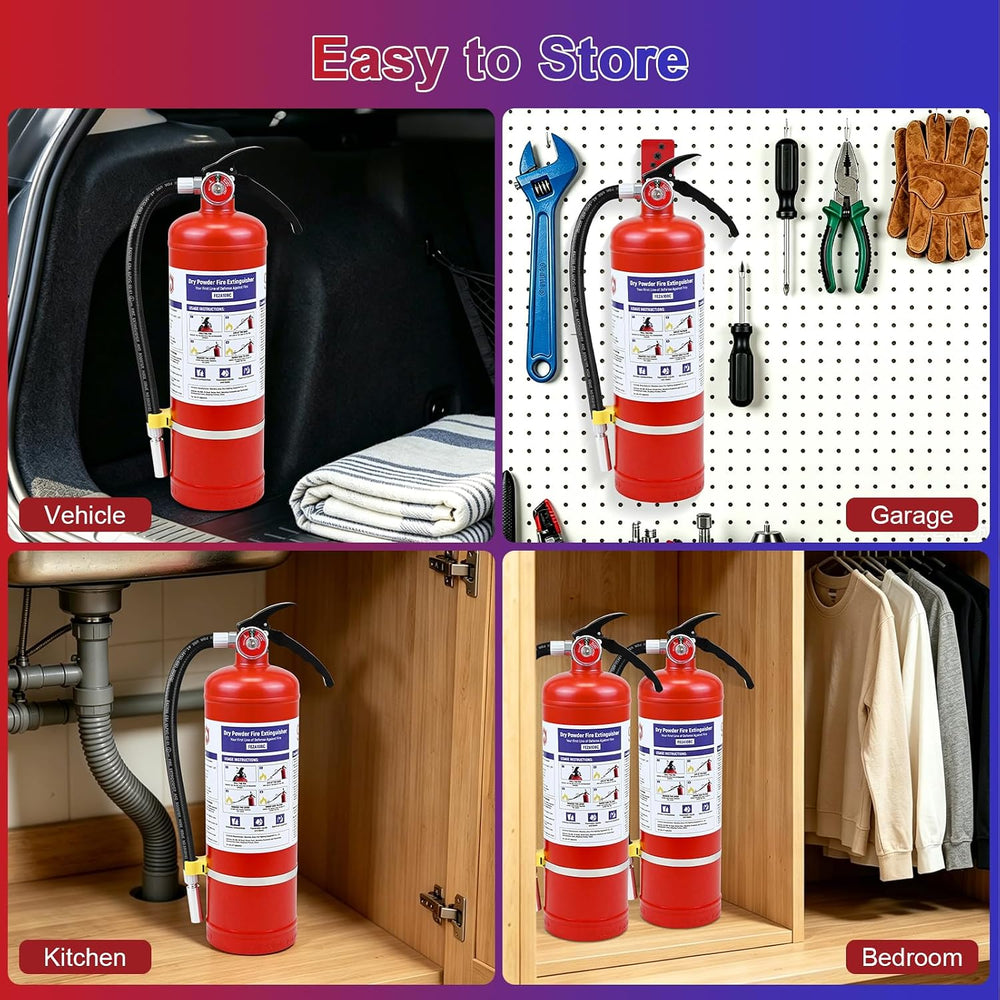 1PACK 5lb Dry Chemical Fire Extinguisher 2-A: 10-B: C Fire Extinguishers