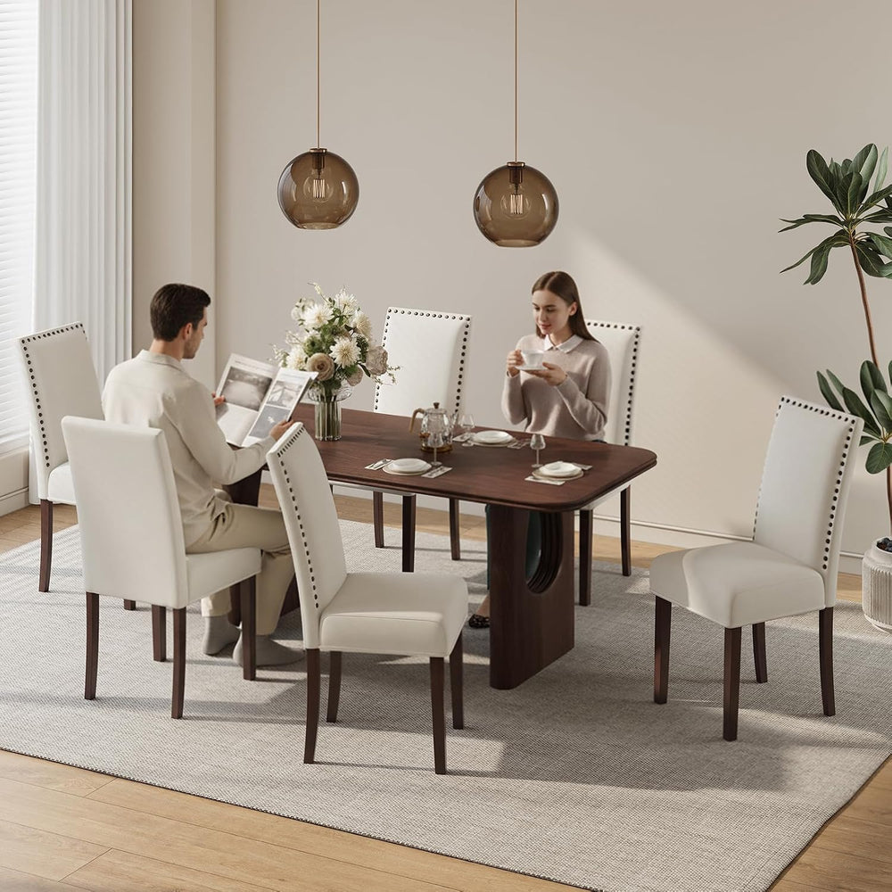 MALOL Velvet Dining Chairs Set of 2, Upholstered Kitchen Chairs with Thick Cu...