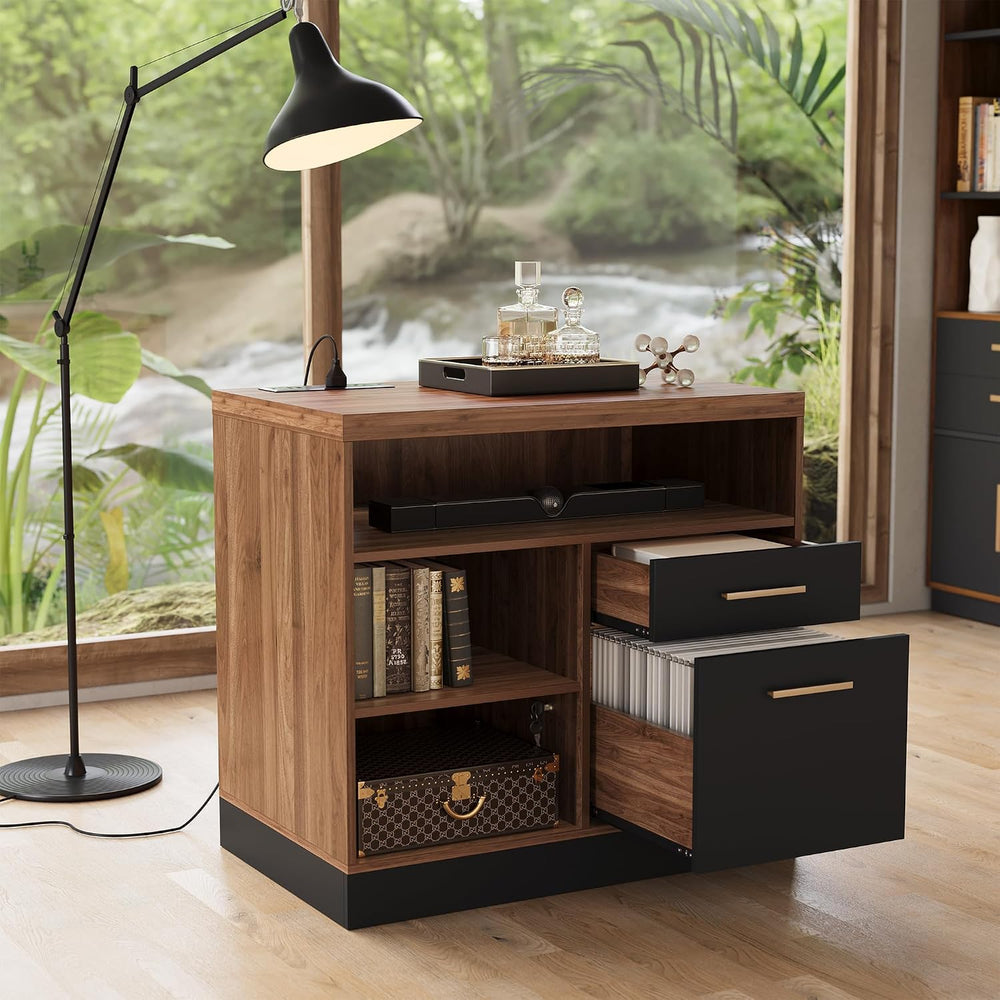 ModernMate 2 Drawer Lateral File Cabinet with Lock for Home Office | Filing C...