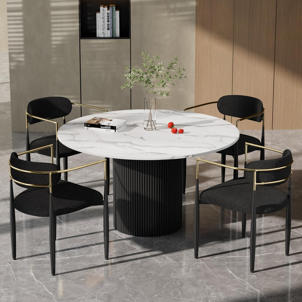 Baysitone Dining Chairs Set of 4 Mid-Century Modern Upholstered Boucle Dining...