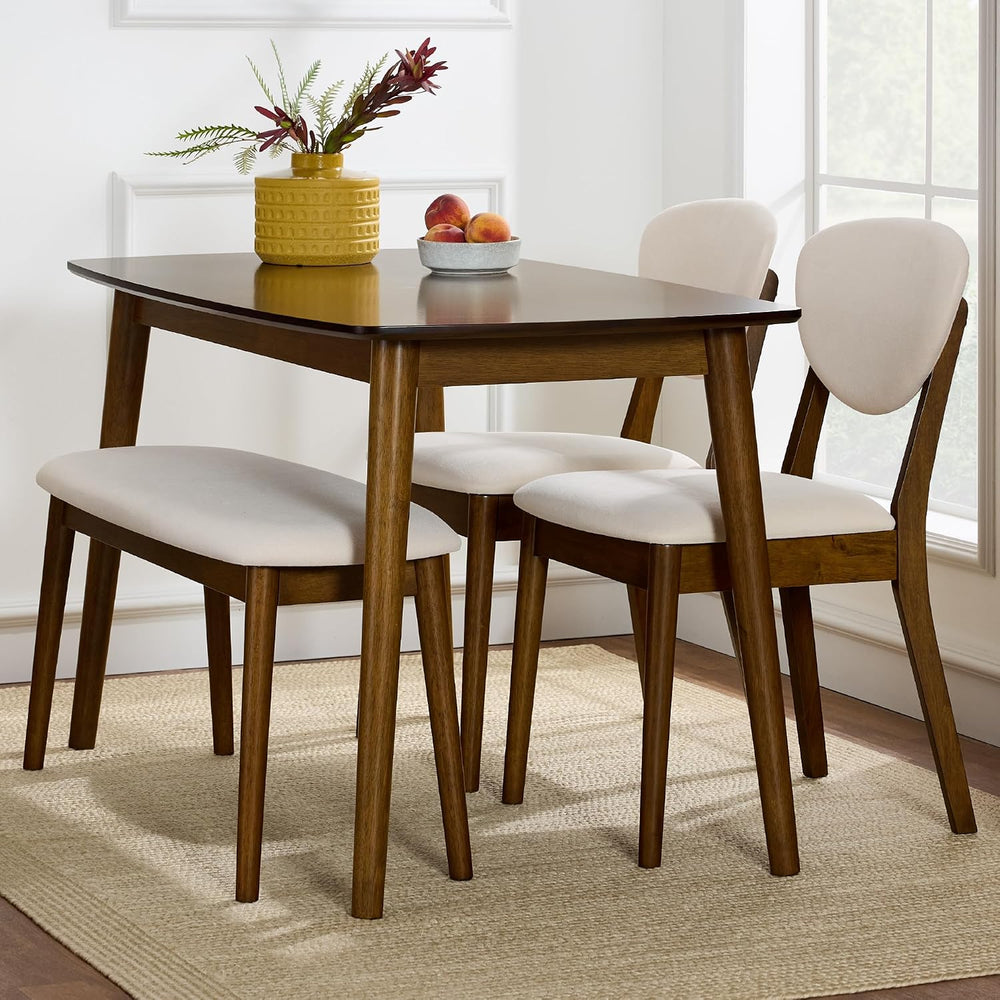 Best Choice Products 4-Piece Mid-Century Modern Wood Dining Kitchen Table &am...