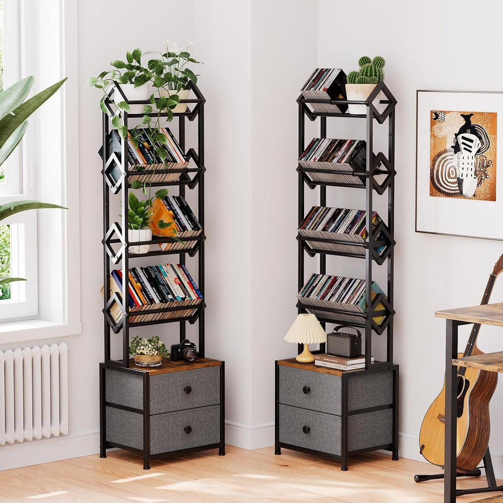 CD Storage Rack Bundle – Multi-Functional Organizer Set for CDs, DVDs, VCDs, Games – Space-Saving, Sturdy & Versatile Media Shelf Combination