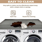 Royxen Washer Dryer Countertop with Solid Wood Core,54“W x 27.5D Laundry Countertop with Edge Rails,Washer and Dryer Topper for Laundry Room Organization (Eucalyptus)