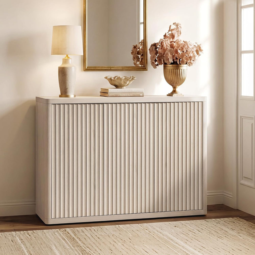 SICOTAS Buffet Cabinet with Storage Accent Sideboard with 3 Doors Modern 46.6...