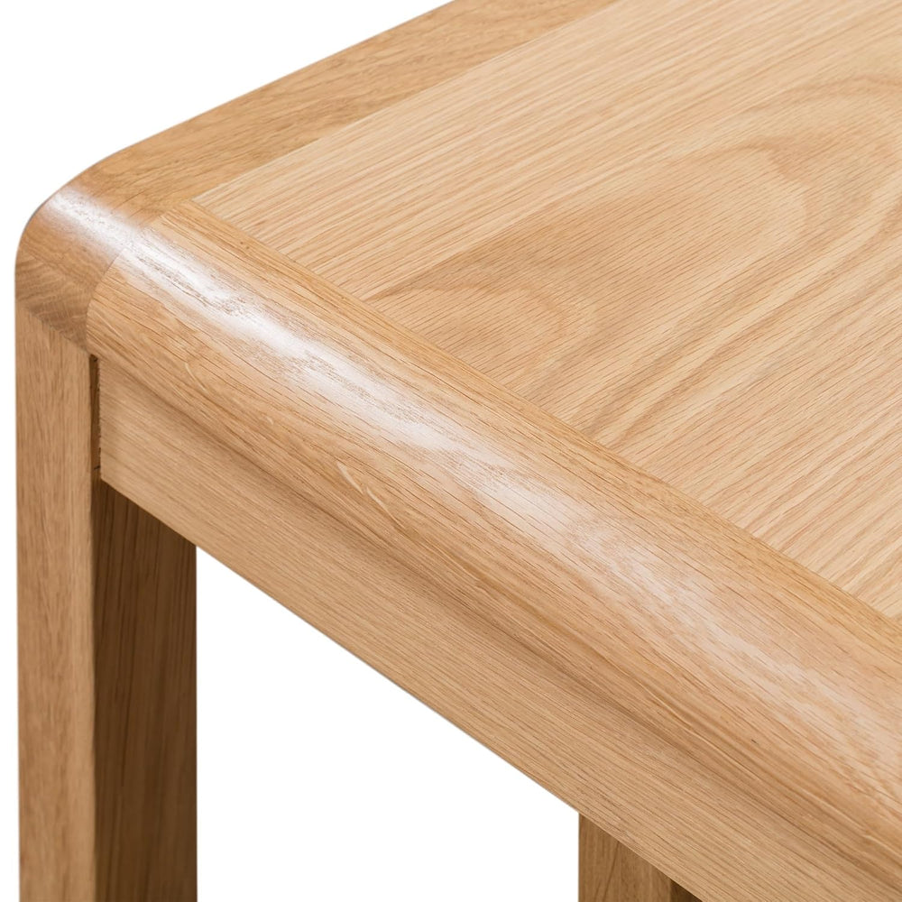 Julian Bowen Curve Oak Nest Of 2 Tables - Nesting