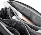 Peak Design Small Wash Pouch, Black, Weatherproof Travel Toiletry Bag, Upright or Hanging Toiletry Kit with Pockets, Magnetic Toothbrush Pocket, Wide UltraZip Opening, Toiletry Bag for Men and Women