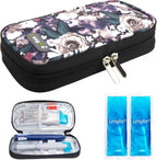 YOUSHARES Insulin Cooler Travel Case - Portable Refrigerated Medicine Case for Insulin Pen, Medication and Diabetic Supplies with 2 TSA Approved Ice Pack