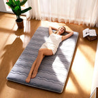 jzbearapt Premium Foam Japanese Floor Mattress Futon Mattress,100% High Density Comfortable Foam,Thicken Tatami Mat Sleeping Pad,Portable Kids Adults Sleeping Mats for Guest Room, Dormitory