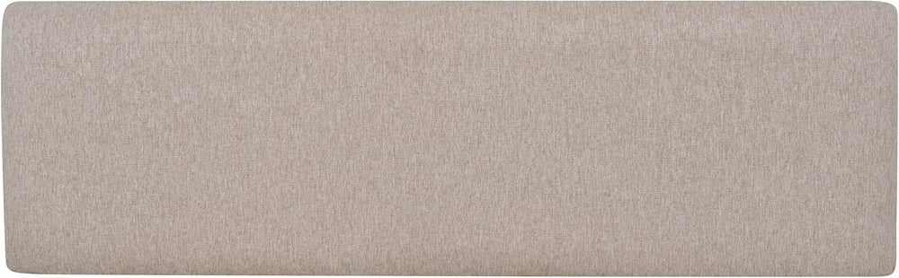 Powell Company Jane Grey Wood Backless Storage Bench with Beige Upholstered Top