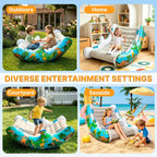 Sensory Inflatable Rocking Chair-Toddler Inflatable Rocking Chair for Sensory Needs, ADHD & Calming, Built in dual function air pump, Autism Sensory Products for Sensory Room, Ideal Gift for BoysGirls