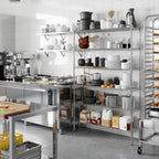14" Deep x 48" Wide x 74" Height Wire Shelving Kit | 6-Tier | NSF Commercial Storage Rack Unit