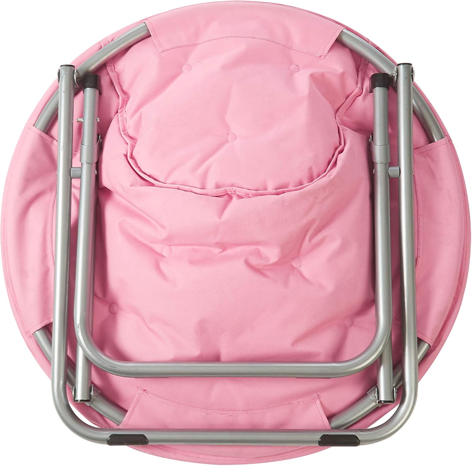 Heritage Kids Sorbet Dreams Rainbow Fur Teen Saucer Chair, Foldable, Multi