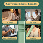 Pillar - 7-Day Pill Organizer | Weekly Medicine Pill Container Travel Box - Aesthetic Medication Holder - Stylish Travel Pill Case - Cute Small Medication Organizer 7 Day for Women (Sage Green)