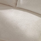 Oversized Curved Sectional Sofa, 125", 5-Seater, Upholstered, Boucle, Cloud | Boucle Upholstered Modular Couch with Chaise, Deep Seat Luxury Cloud Sofa, for Living Room, Apartment, Right Facing, Beige