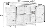 Merax Outdoor 39" Potting Bench Table, Rustic Garden Wood Workstation, Storage Cabinet with 2-Tier Shelves and Side Hook, Grey