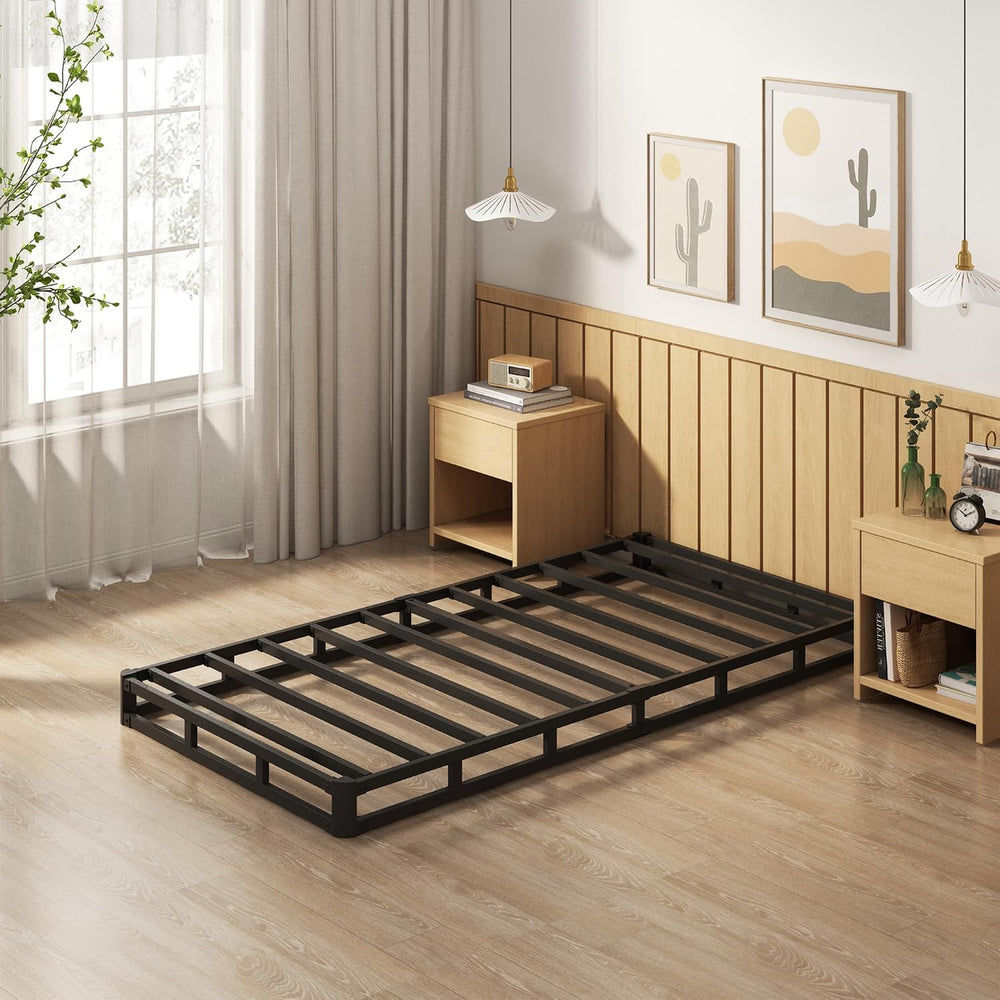 EMODA 5 Inch Twin Box Spring Bed Base Mattress Foundation with Fabric Cover