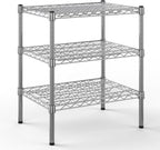18" Deep x 24" Wide x 27" Height Wire Shelving Kit | 3-Tier | NSF Commercial Storage Rack Unit