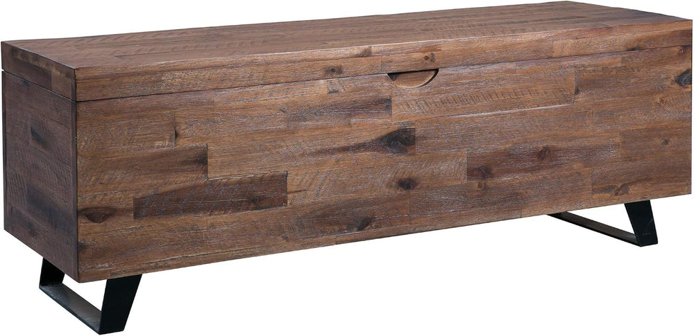 Westcliffe 46" Acacia Wood Storage Trunk, Brown