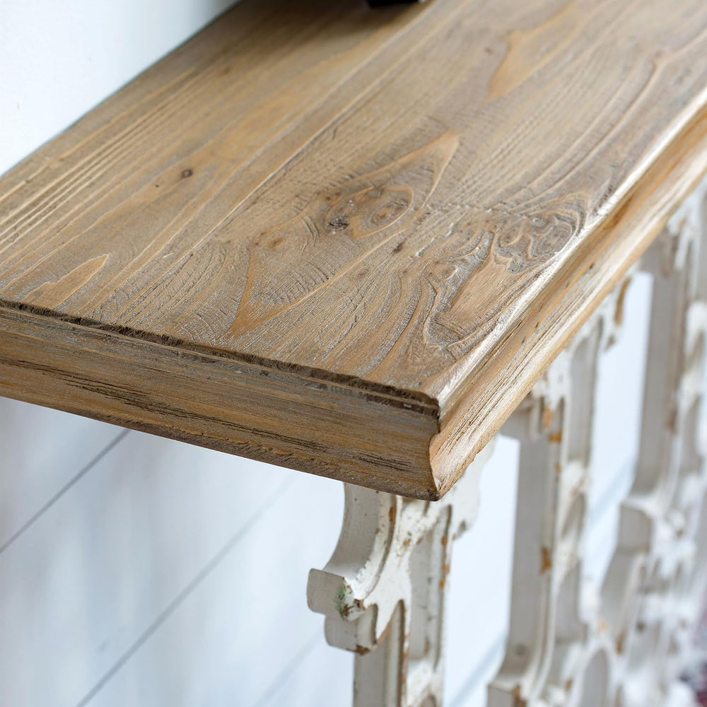 31.9" Small Console Table, Retro Farmhouse French Country Vintage Consol...