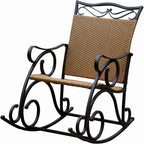 Wicker Resin/Steel Porch Rocker