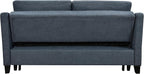 ERYE Modern 3-in-1 Sofa Loveseat Convertible Sleeper Sofabed, Queen Size Upholstered Love Seat Sofa Soft Cushion Daybed with Pull Out Sleeper Couch Bed for Living Room Home Apartment RV