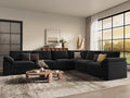 EASE MOOSE Oversized Sectional Modular Sofa,Large L Sectional Couch Wide Deep Seat Modular Cloud Couch,Black