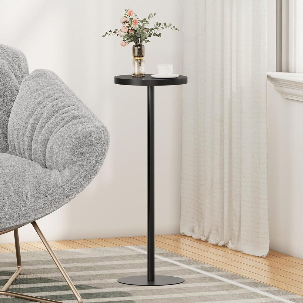 TUTOTAK Tall Round Side Table, Small End Table, Beside Table, Drink Table, Pe...