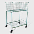 29" Rolling Laundry Cart，Large Capacity Foldable Hamper Basket,MINT Color | Bedroom, Closet Organizer Storage for Home, Dorm(MINT)