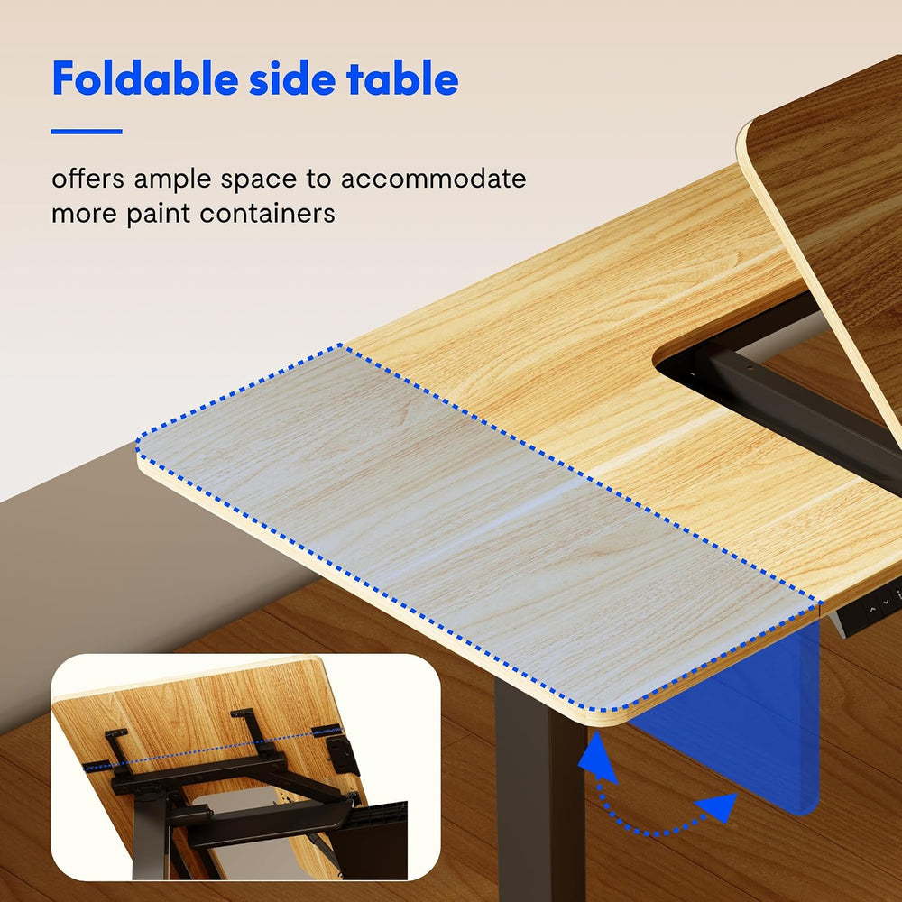 FLEXISPOT Electric Drafting Table Adjustable Height 47.2"x23.6" Sta...