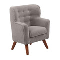 ECR4Kids Mila Sherpa Toddler Arm Chair with Removable Wooden Legs, Kids Furniture, Grey
