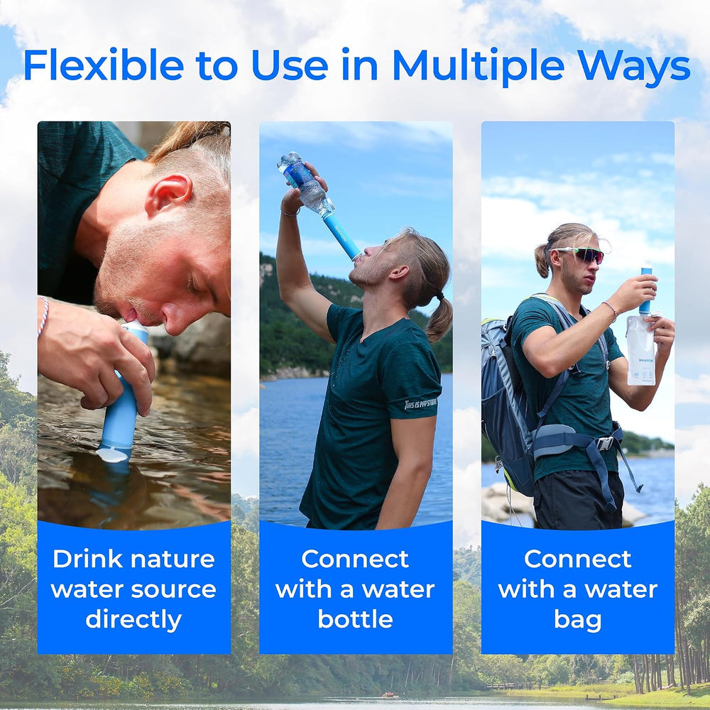 Waterdrop Portable Water Filter Straw, Camping Water Filter