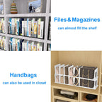 6 Pieces Upright Boards, Accessory Parts of Expandable File Folder Holder, Black