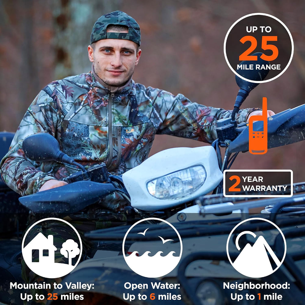 Motorola Talkabout T275 Two-Way Radios (2-Pack) – 25 Mile Range, Rechargeable...