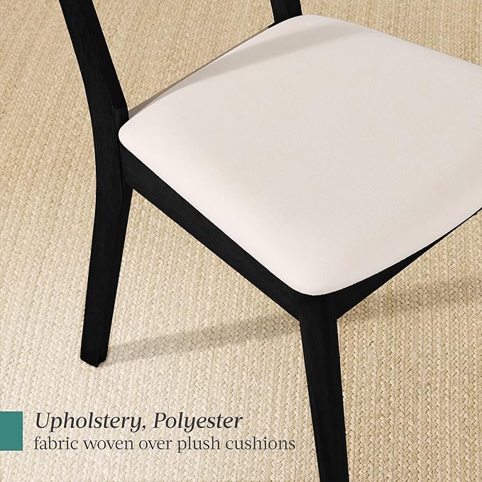 Best Choice Products Dining Chairs Set of 2, Mid-Century Modern Upholstered W...