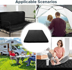 Japanese Floor Mattress, 100% High Density Comfortable Foam, 4" Thicken Foldable Mattress Tatami Mat Sleeping Pad, Ideal for Comfort and Support, Kids Floor Lounger Pillow Bed Sofa, Black, Full