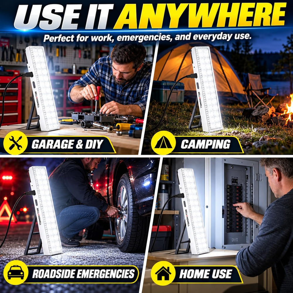 BELL+HOWELL Portable Light Bar, Rechargeable Lights for Home, As Seen on TV