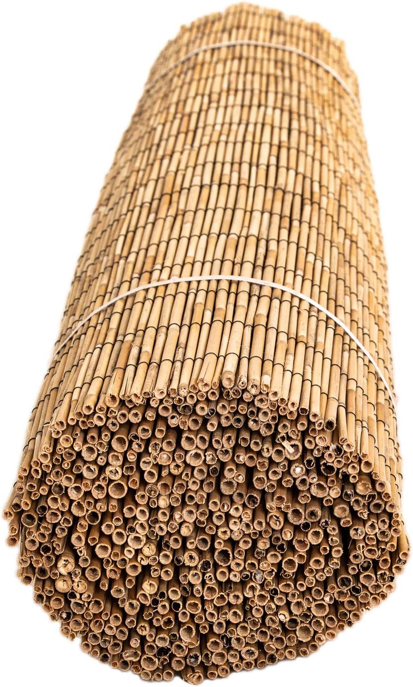 FOREVER BAMBOO Jumbo Reed Bamboo Screen Fencing Privacy Fence Backyard Divide...