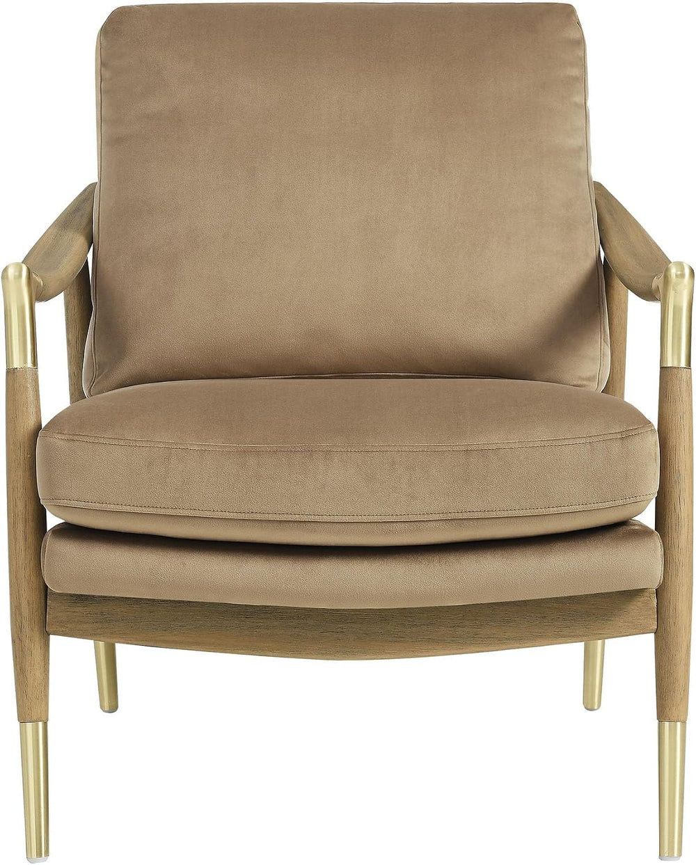 Modway Langford Stain-Resistant Performance Velvet Armchair – Mid Century Mod...