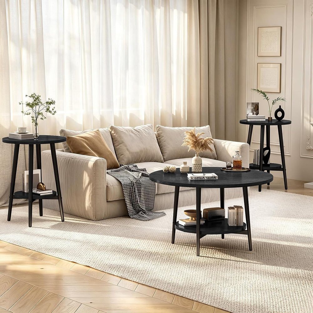 AWQM Coffee Table, Coffee Table Set of 3, Coffee Tables for Living Room
