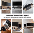 Moodular Add-ons Storage Drawer [Accessory Only - Requires Moodular Wooden Monitor Stand Slide Rails for Use] Black MSA-DR