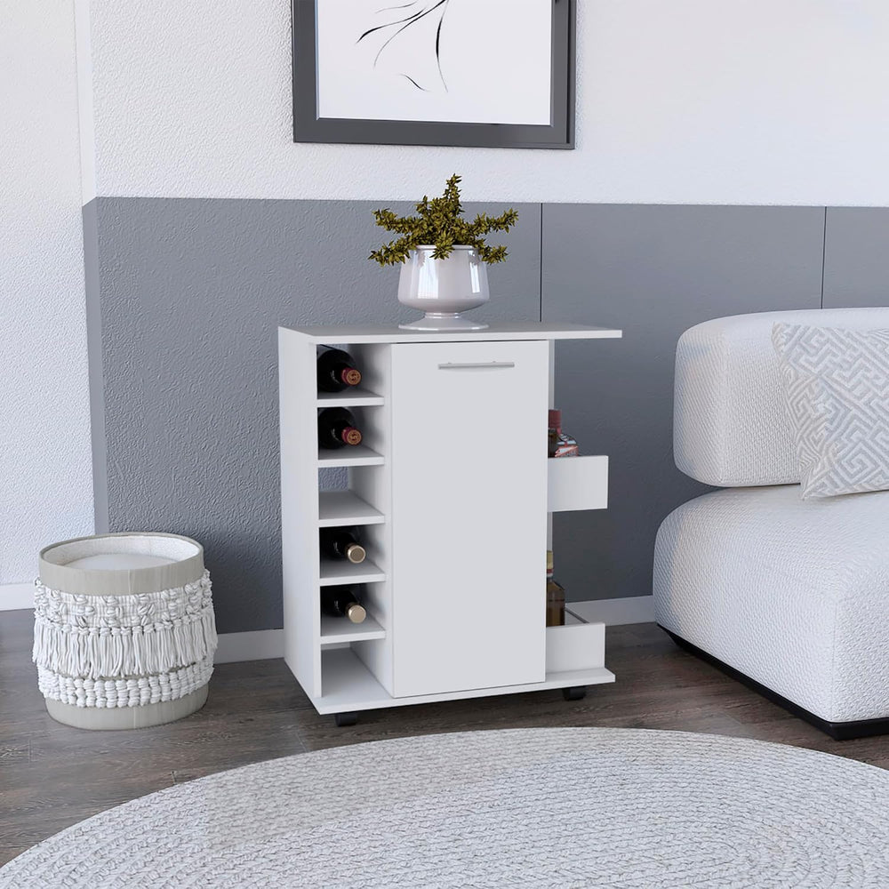 Kitchen Island with Storage and Cabinet, White/Macadamia Finish | Includes pu...