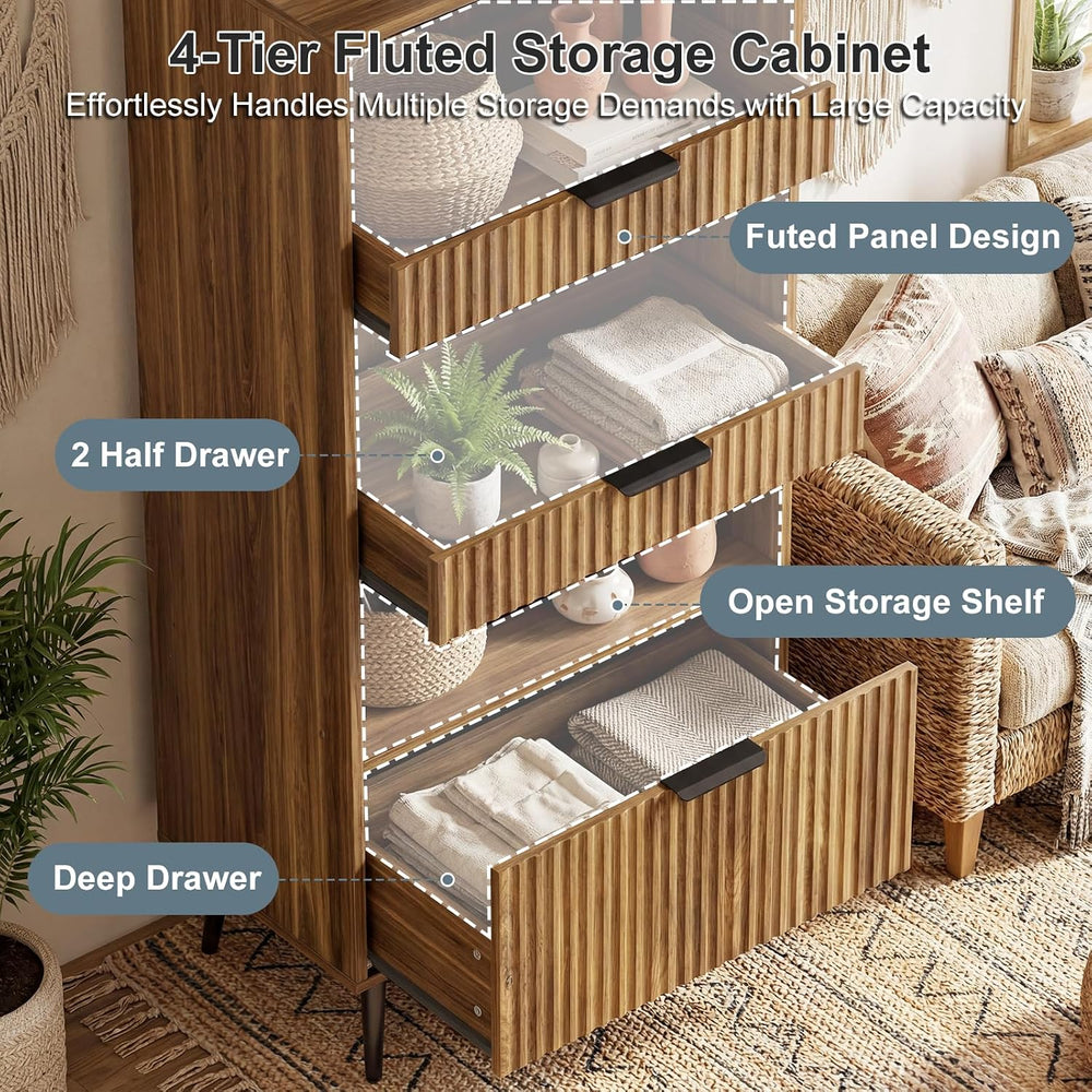 Bathroom Storage Cabinet Set of 2, 47.2" Wide 5-Tier Freestanding Pantry...