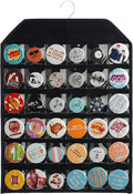 PACMAXI Wall Hanging Badge Button Pins Organizer Display Storage Stand, Enamel Pin Display Holder,hold Up To 36 Pins (Black)