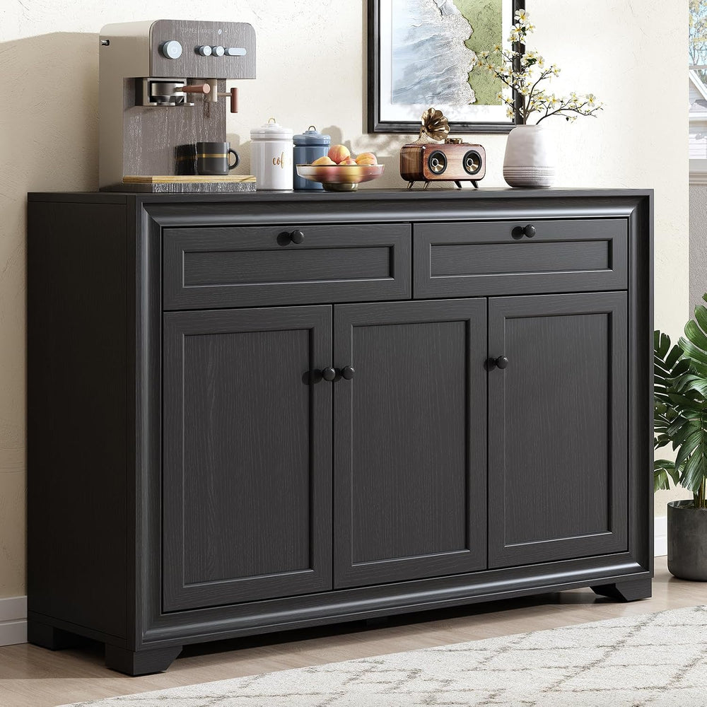 ONBRILL 48 Inches Sideboard Buffet Cabinet with Storage, Farmhouse Sideboard ...