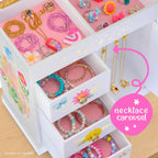Giggle & Honey® Unicorn Musical Jewelry Box for Girls Unicorn Toys for Girls Age 4-6 Kids Jewelry Box with Drawers