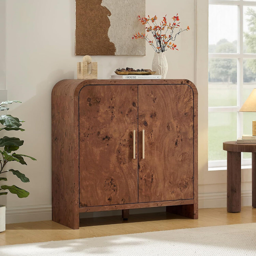 Set of 2 Sideboard Buffet Cabinet, Buffet Cabinet with Storage and 2 Adjustab...